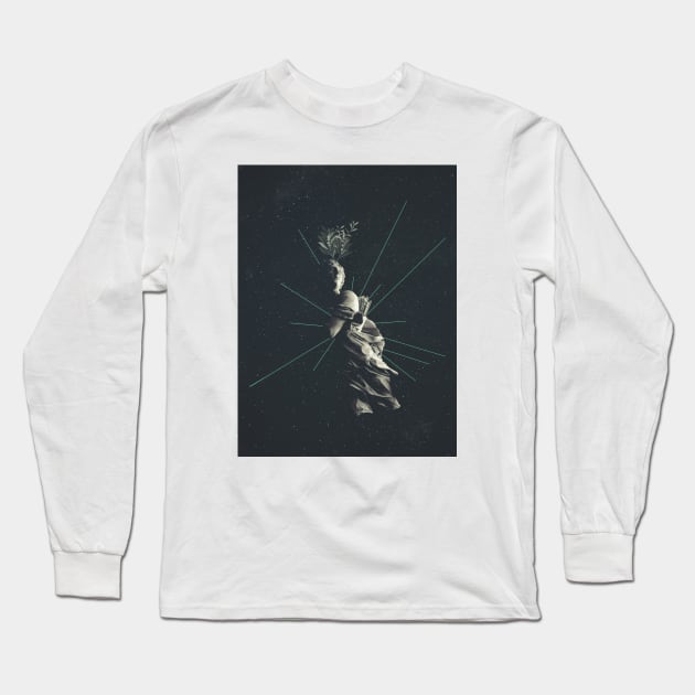 Marbled Dignity Long Sleeve T-Shirt by FrankMoth